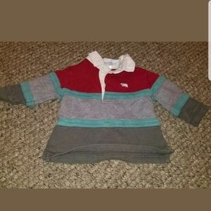 Janie and Jack icebound adventure Boys 3-6 months Polar bear Rugby Shirt